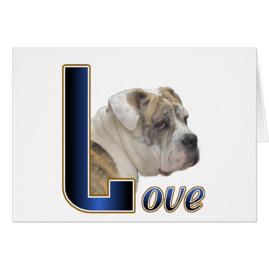 English Bulldog Gifts Card