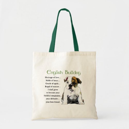 English Bulldog Gifts Tote Bag