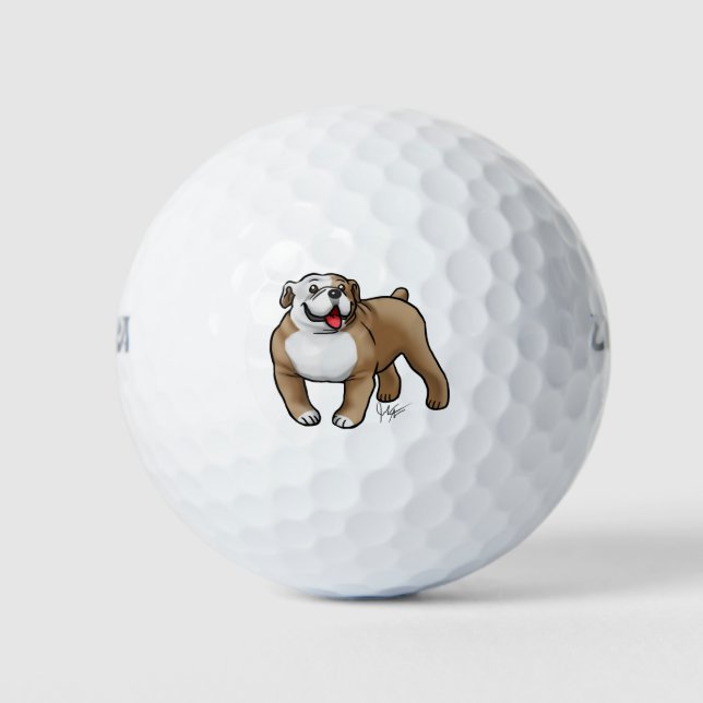 English Bulldog Golf Balls (Front)