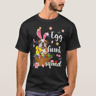 English Bulldog Happy Easter Day Easter Colorful E T-Shirt