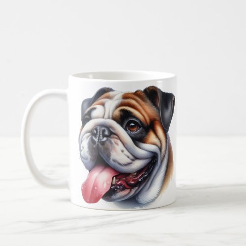 English Bulldog in Watercolor Coffee Mug