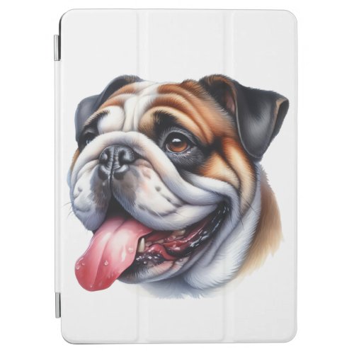 English Bulldog in Watercolor iPad Air Cover
