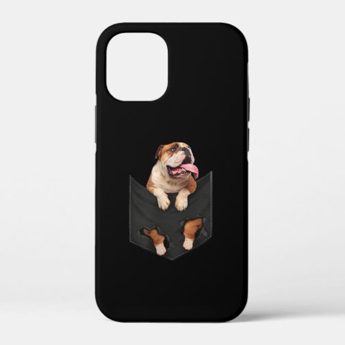 English Bulldog In Your Pocket  Dogs Lovers iPhone 12 Mini Case