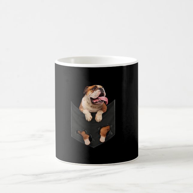 English Bulldog In Your Pocket  Dogs Lovers Coffee Mug (Center)