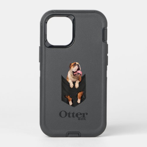 English Bulldog In Your Pocket Dogs Lovers Gift OtterBox Defender iPhone 12 Mini Case