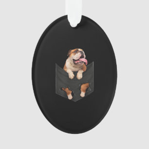 English Bulldog In Your Pocket Dogs Lovers Ornament