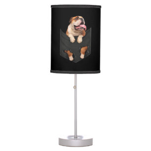 English Bulldog In Your Pocket  Dogs Lovers Table Lamp