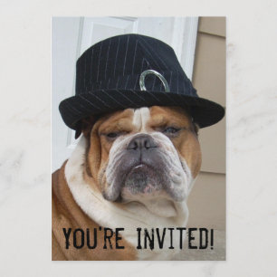 English Bulldog Invitations Birthday/Any Occasion