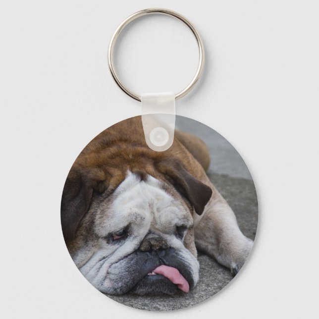 English bulldog keychain (Front)