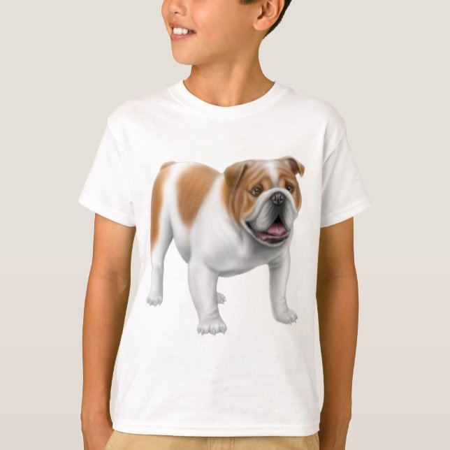 English Bulldog Kids T-Shirt (Front)