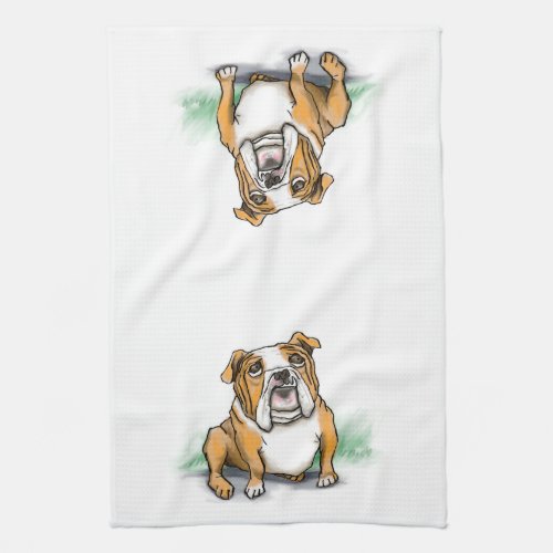 English Bulldog Kitchen Towel
