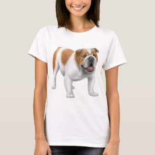English Bulldog Ladies Baby Doll Shirt