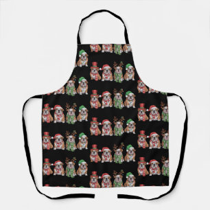 English Bulldog Lover Christmas Dog Mom Xmas Gift  Apron