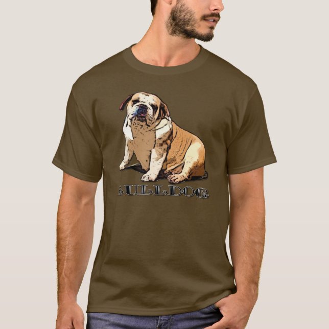 English Bulldog mens shirt (Front)