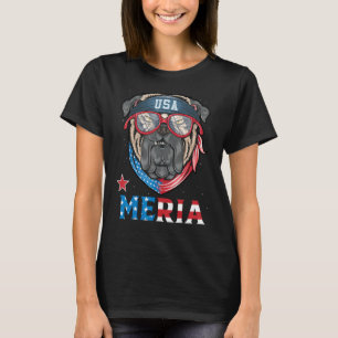 English Bulldog Merica 4th of July Boys Dog Puppy T-Shirt