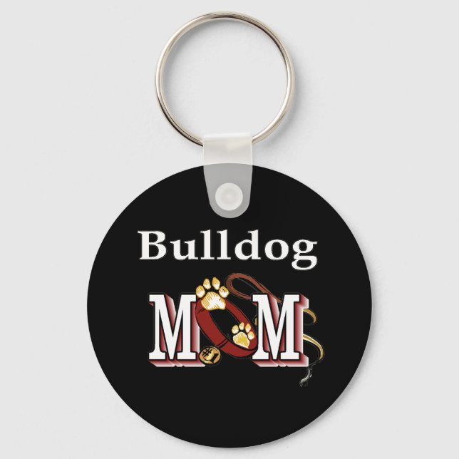 English bulldog mom Keychain