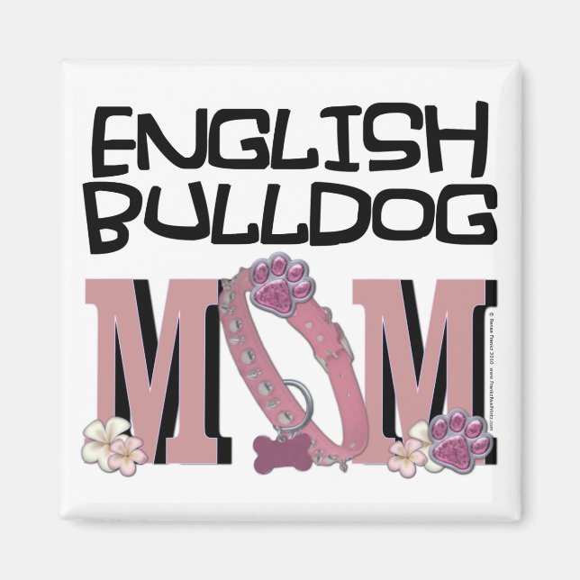 English Bulldog MOM Magnet (Front)