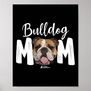 English Bulldog Mom Top  Poster