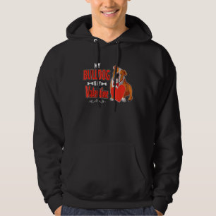 English Bulldog My Bull Dog Is My Valentine Cute Hoodie
