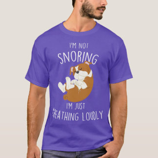 English Bulldog Not Snoring Dog 1 T-Shirt