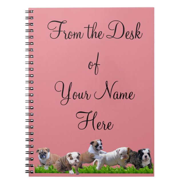 English Bulldog Notebook (Front)