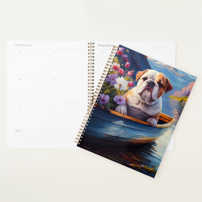 English Bulldog on a Paddle: A Scenic Adventure Planner (Display)