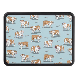 English bulldog pattern hitch cover