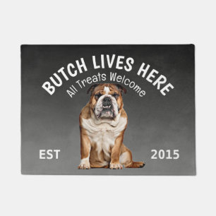 English Bulldog Personalized Dog Lover Doormat