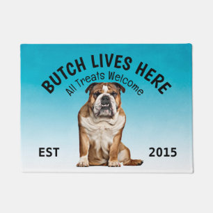 English Bulldog Personalized Dog Lover Doormat