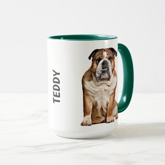 English Bulldog Personalized  Mug (Front Right)