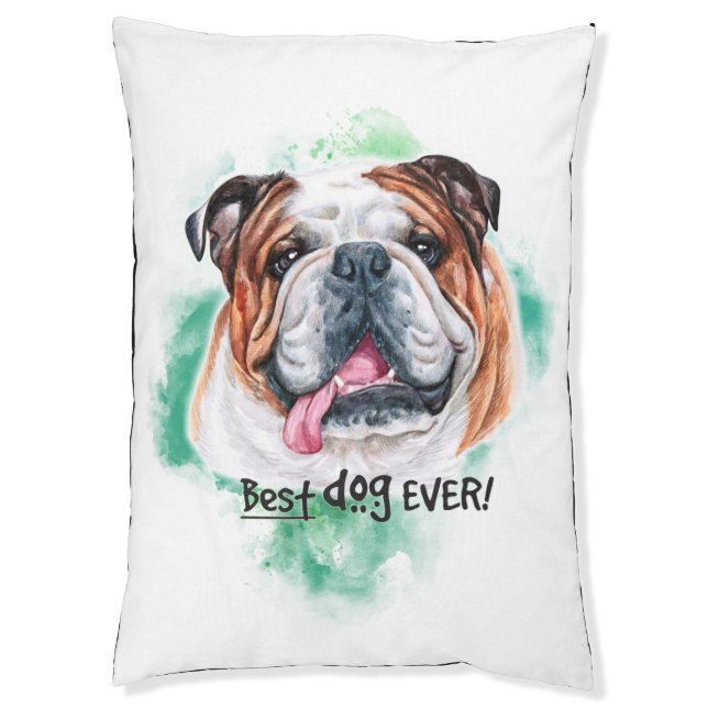 ENGLISH BULLDOG PET BED (Front Vertical)