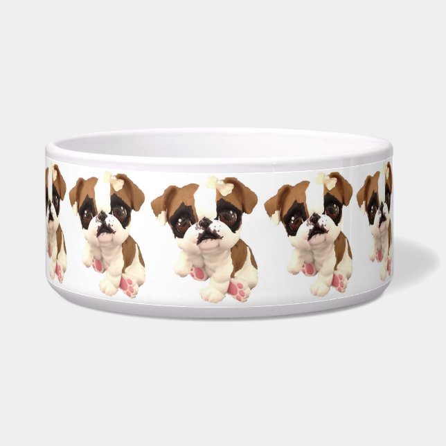 English Bulldog Pet Bowl (Right)