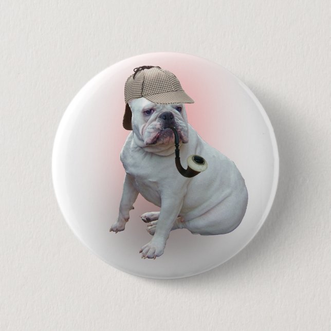 English Bulldog Pinback Button (Front)