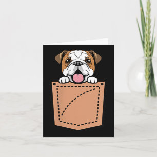 English Bulldog Pocket Dog  Card