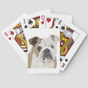 English Bulldog Poker Cards