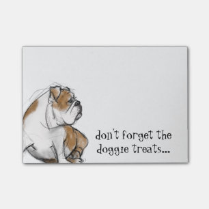 English Bulldog Post-it Notes