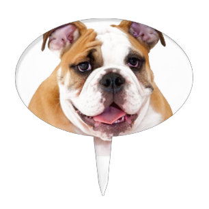 English Bulldog Puppy Cake Topper