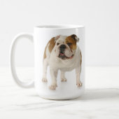 English Bulldog Puppy Dog Red Love Coffee Mug (Left)