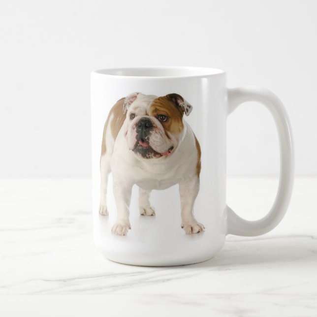 English Bulldog Puppy Dog Red Love Coffee Mug (Right)