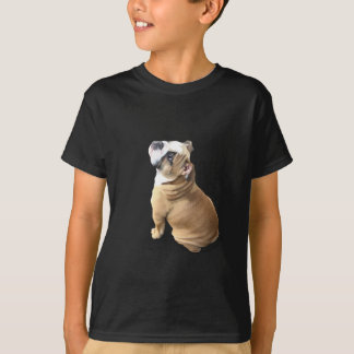 English bulldog puppy with heart design CUSTOMIZE T-Shirt