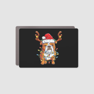 English Bulldog Reindeer Funny Christmas Essential Car Magnet