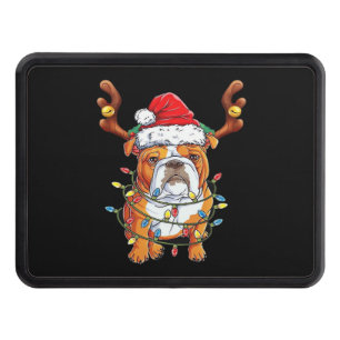 English Bulldog Reindeer Funny Christmas Essential Hitch Cover