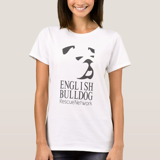 English Bulldog Rescue T shirt Help Rescue (Front)