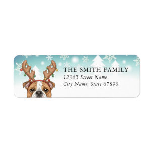 English Bulldog Return Address Labels