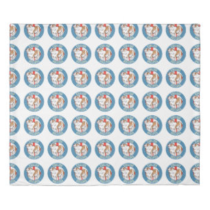 English Bulldog Saint George's Cross Duvet Cover