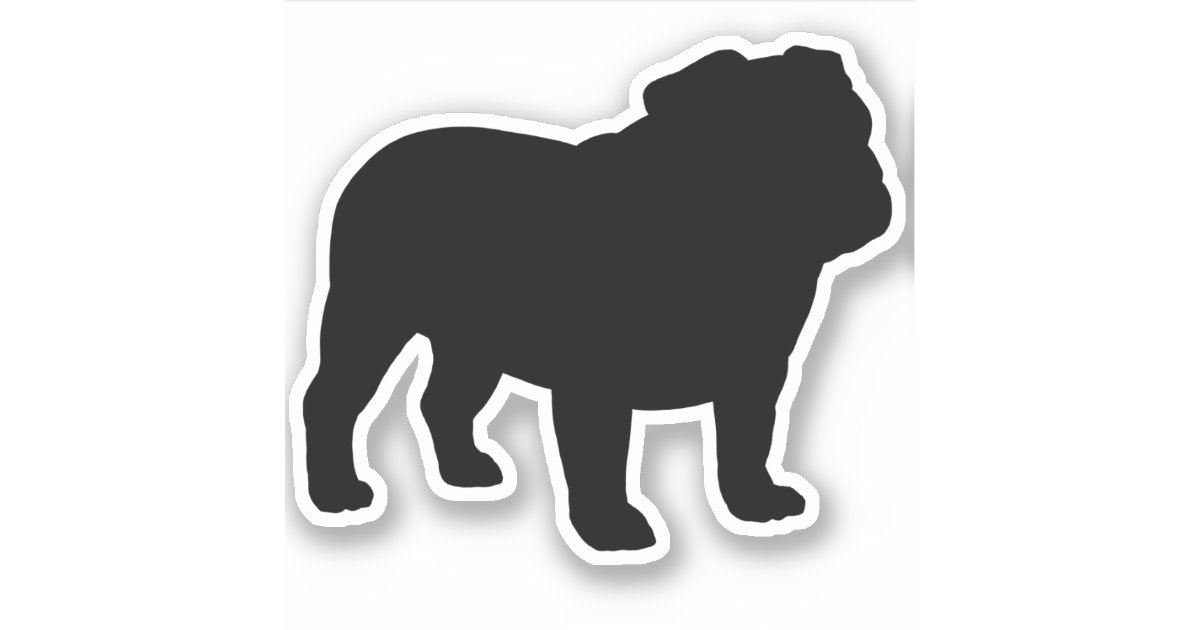 english bulldog outline