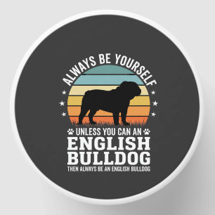 English Bulldog Sunset Be Yourself Dog Mini Candle Favors