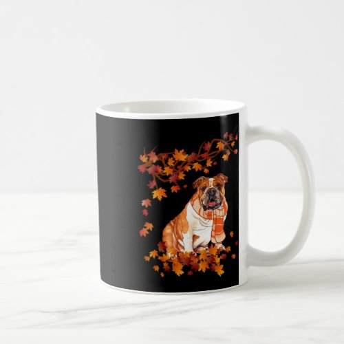 English Bulldog Thanksgiving Autumn Dog Lover Gift Coffee Mug