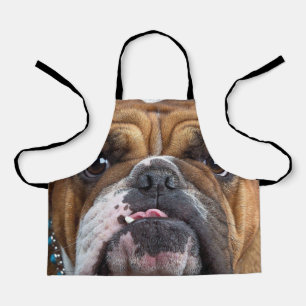 English Bulldog Throw Pillow Apron