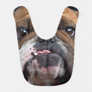 English Bulldog  Throw Pillow Baby Bib